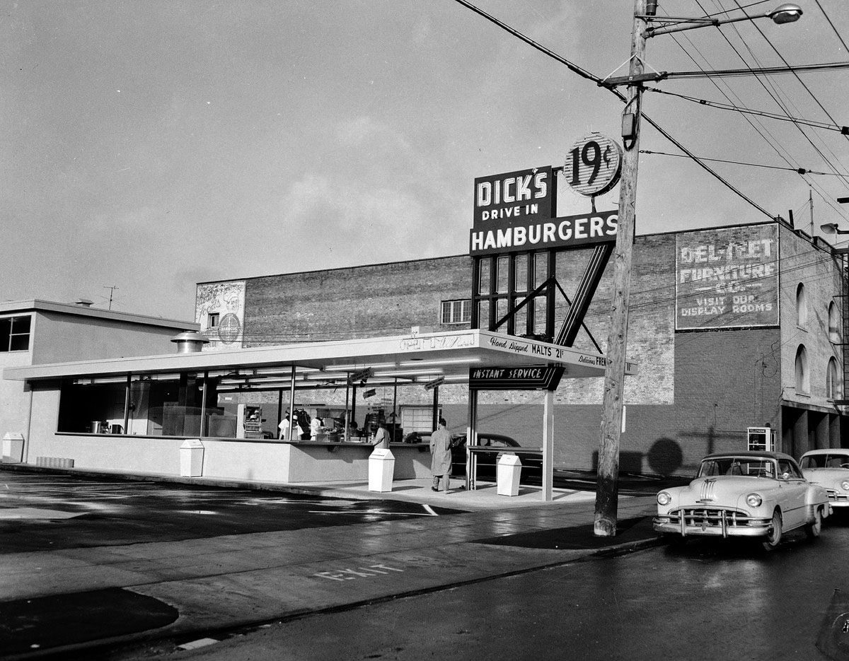 Dick's Drive In Hamburgers 19c