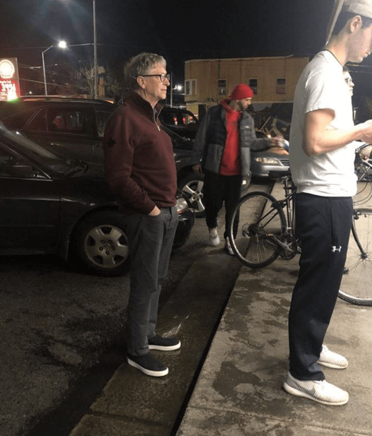Bill Gates at Dick's Drive-In
